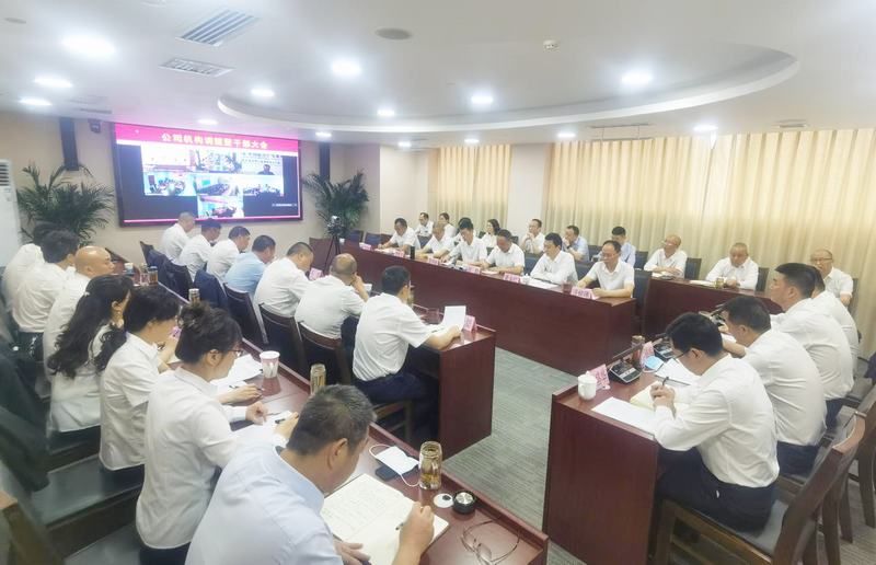 公司召開機構調整暨干部（視頻）大會
