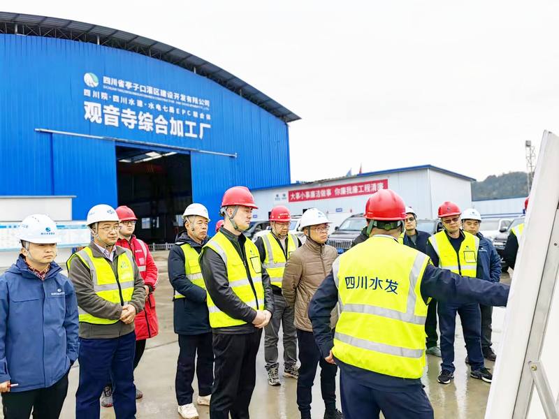 袁斌一行督導檢查亭子口項目工作