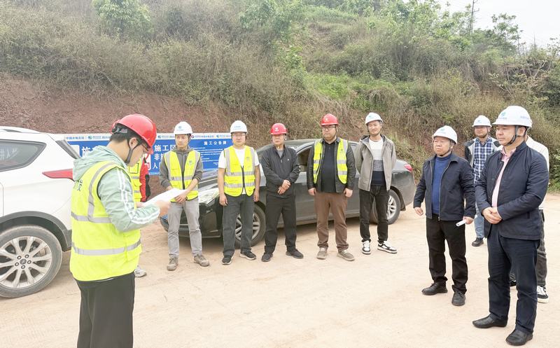 宜賓市水利局到向家壩灌區(qū)北總干渠一期二步工程施工第Ⅳ標段項目調研指導